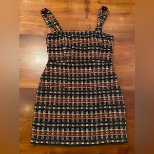 House of Harlow 1960 Boucle’ Tweed Mini Dress Festive Holiday Look Sz Small